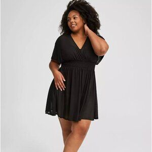 NWT Torrid Sheer Empire Waist Cover-Up Dress L